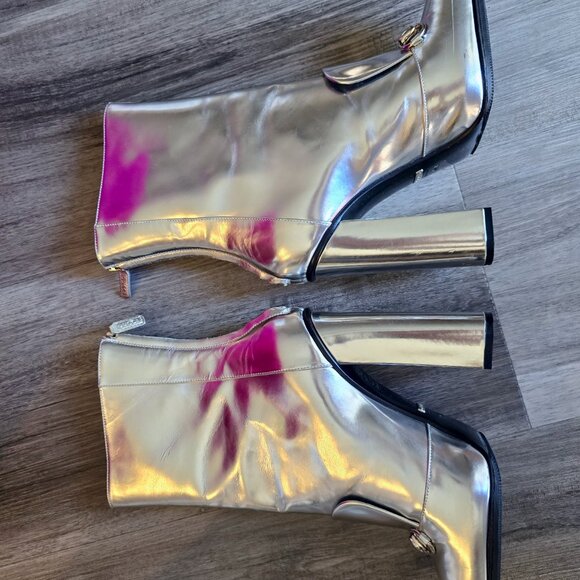 Gucci horsebit booties silver metallic - Picture 7 of 14